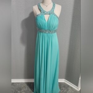 Betsy & Adam Size 6 Dress Seafoam Green w/  Accent Stones Prom,  Spring Formal